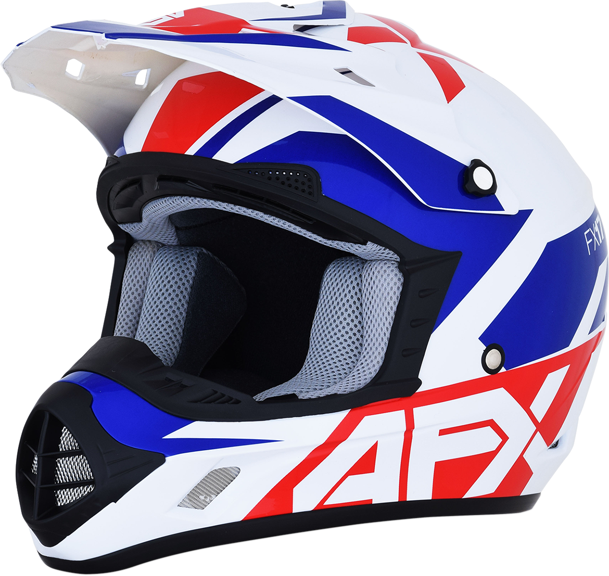AFX FX-17 Motorcycle Helmet - Aced - Red/White/Blue - Medium 0110-6480