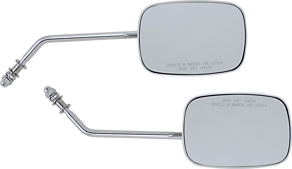 Espejos rectangulares DRAG SPECIALTIES - Largos - Cromados 60-0014/15X