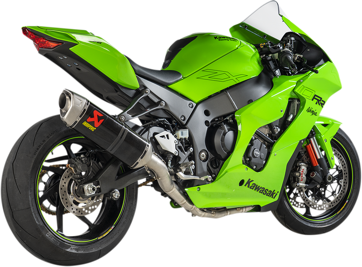 Escape Akrapovic Kawasaki ZX10R 2021-2025 Evolution Sistema completo en fibra de carbono S-K10E10-RC