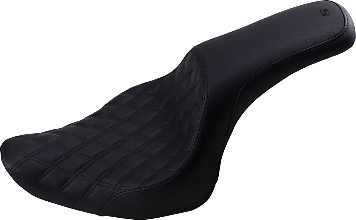 Asiento SADDLEMEN Profiler - Delantero enrejado/Trasero liso - Negro 806-12-149