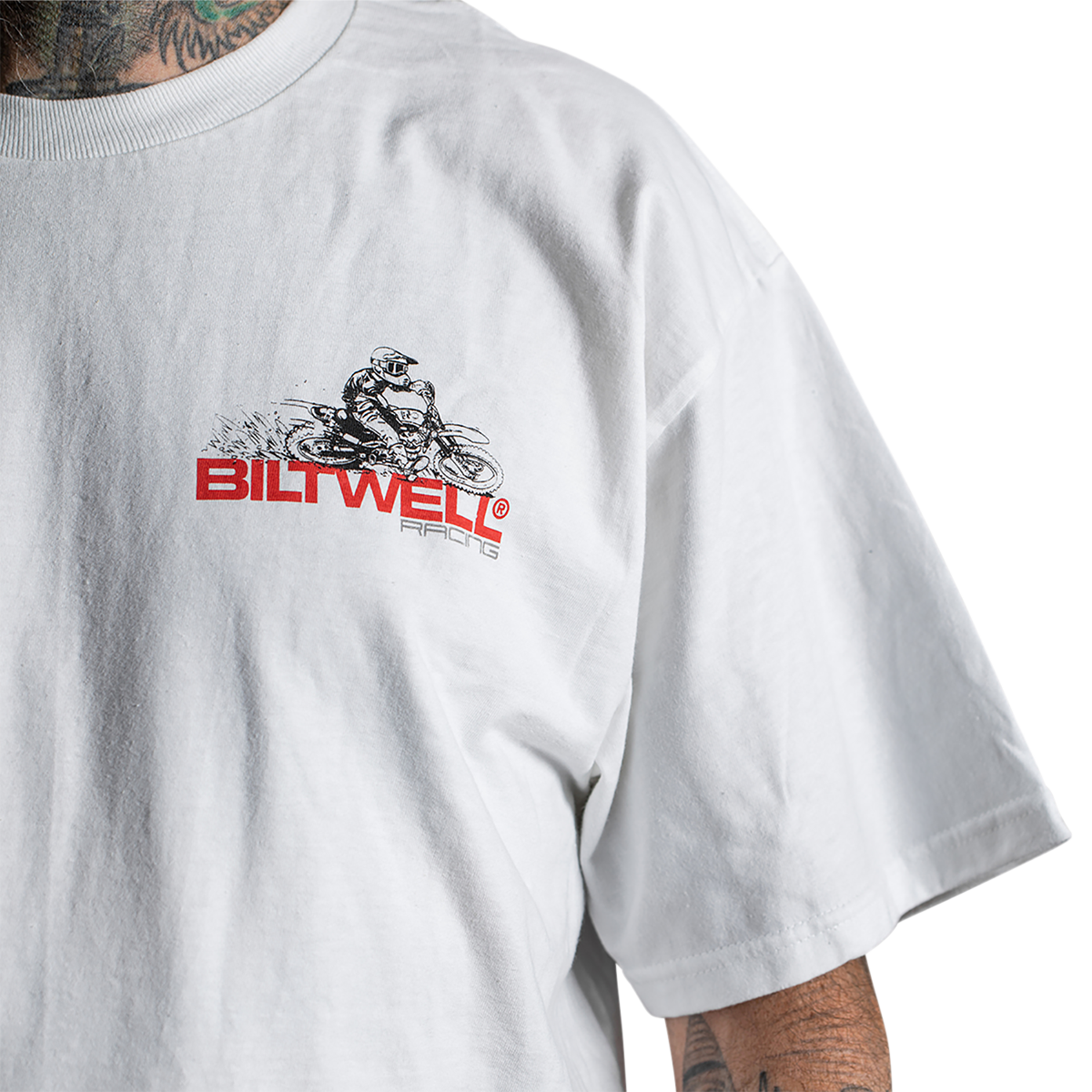 Camiseta de repuestos BILTWELL - Blanca - Talla pequeña 8101-054-002