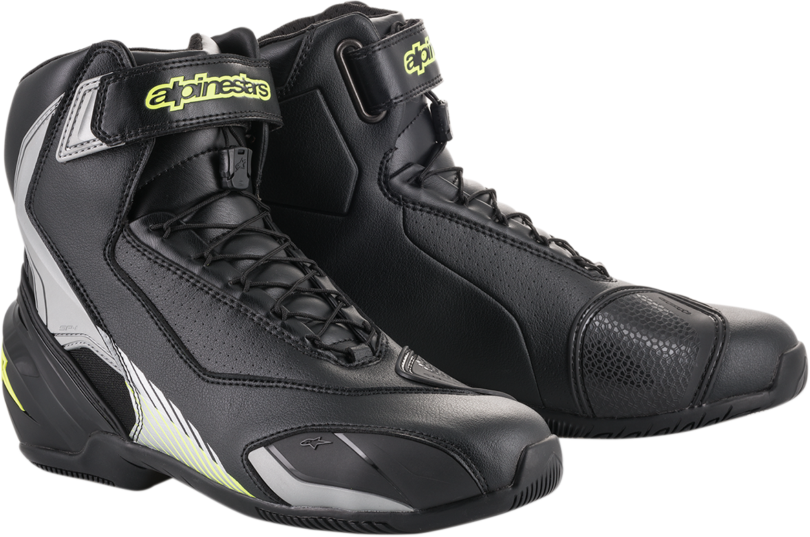 Zapatillas de montar ALPINESTARS SP-1 v2 - Negro/Plateado/Amarillo - Talla 6.5 EE. UU. / 40 UE 251101815940