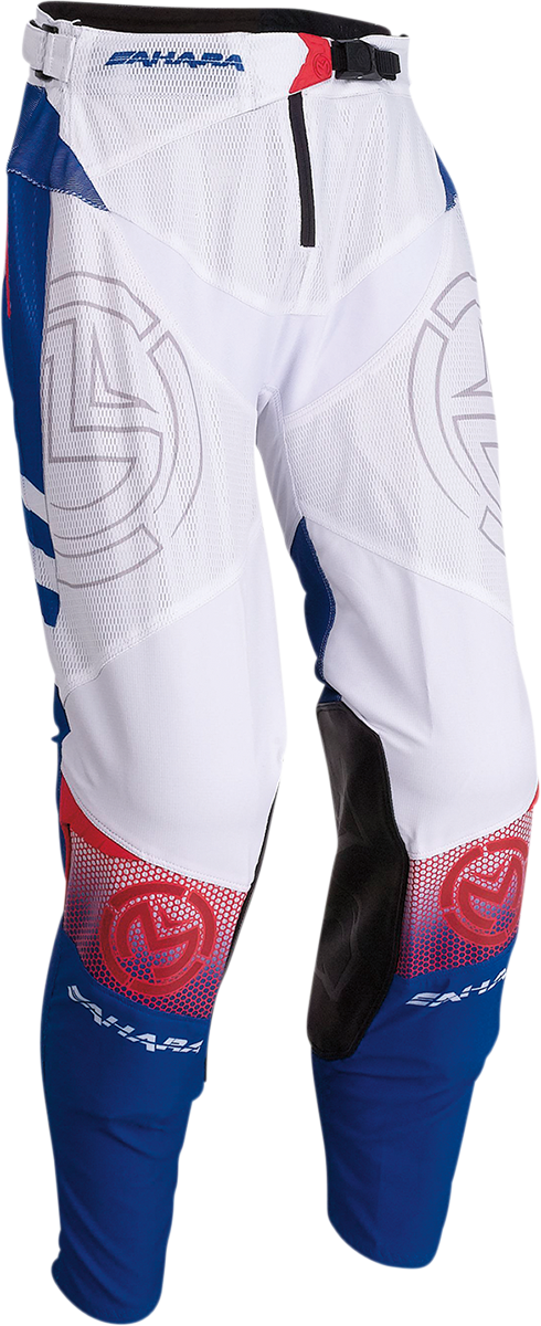 Pantalones Sahara de MOOSE RACING - Rojo/Blanco/Azul - 32 2901-9905
