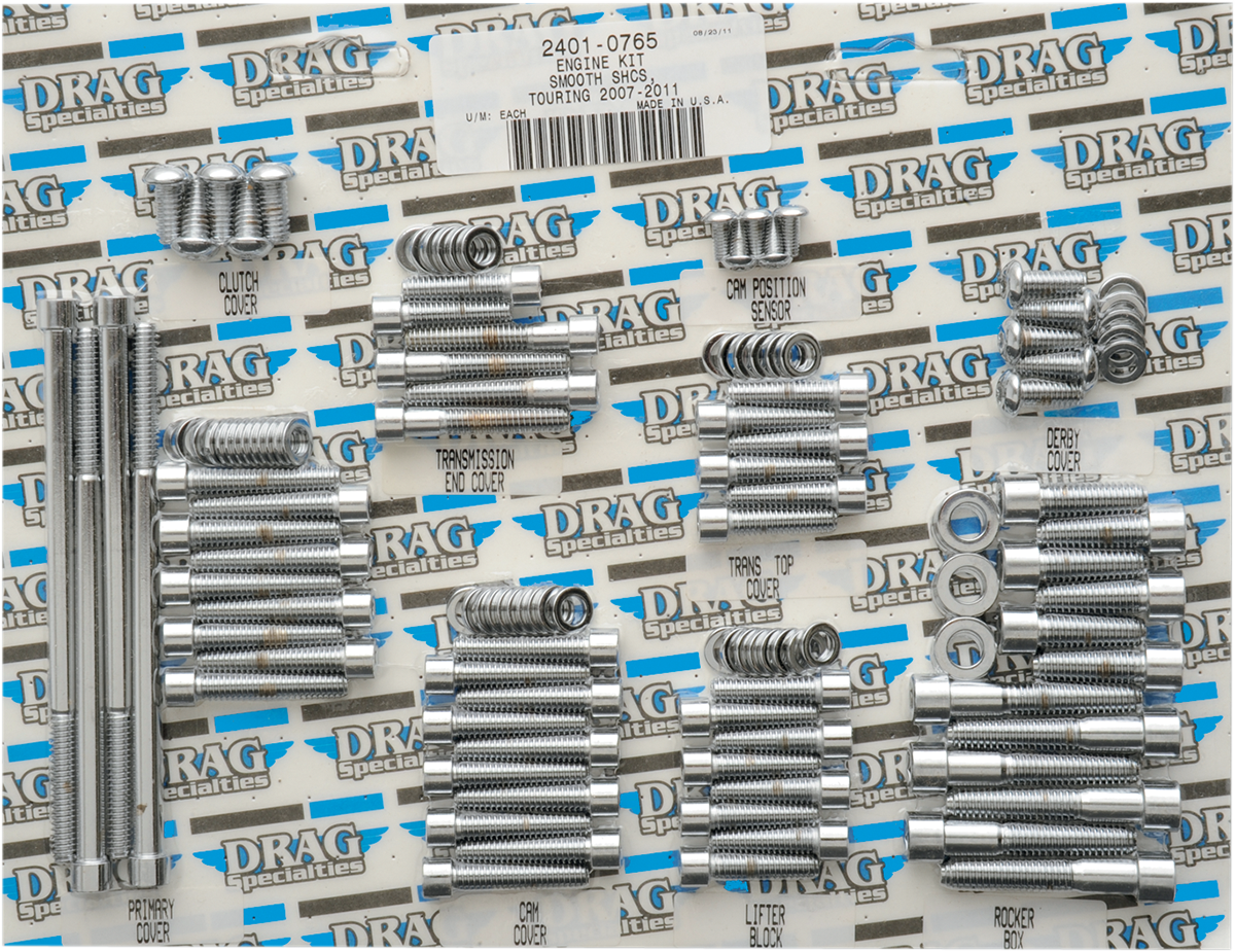 Kit de pernos de motor lisos DRAG SPECIALTIES - Touring MK700S
