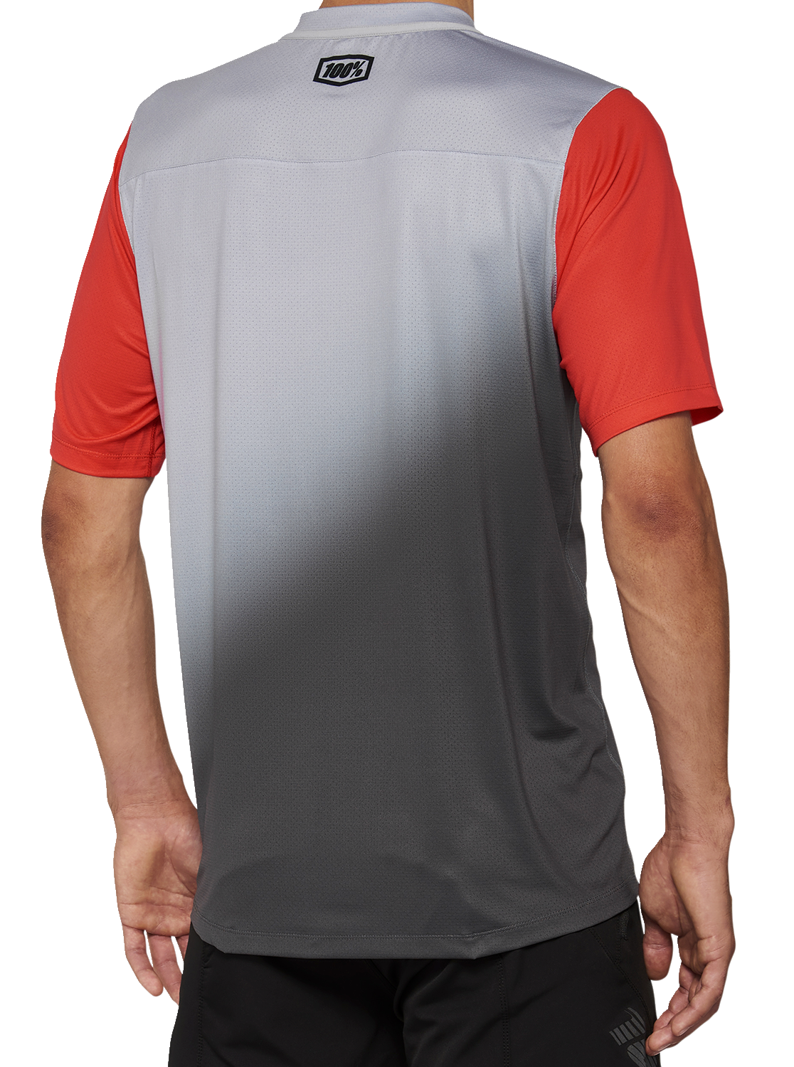 Camiseta 100% Celium - Manga corta - Gris/Rojo carrera - Talla pequeña 40011-00010