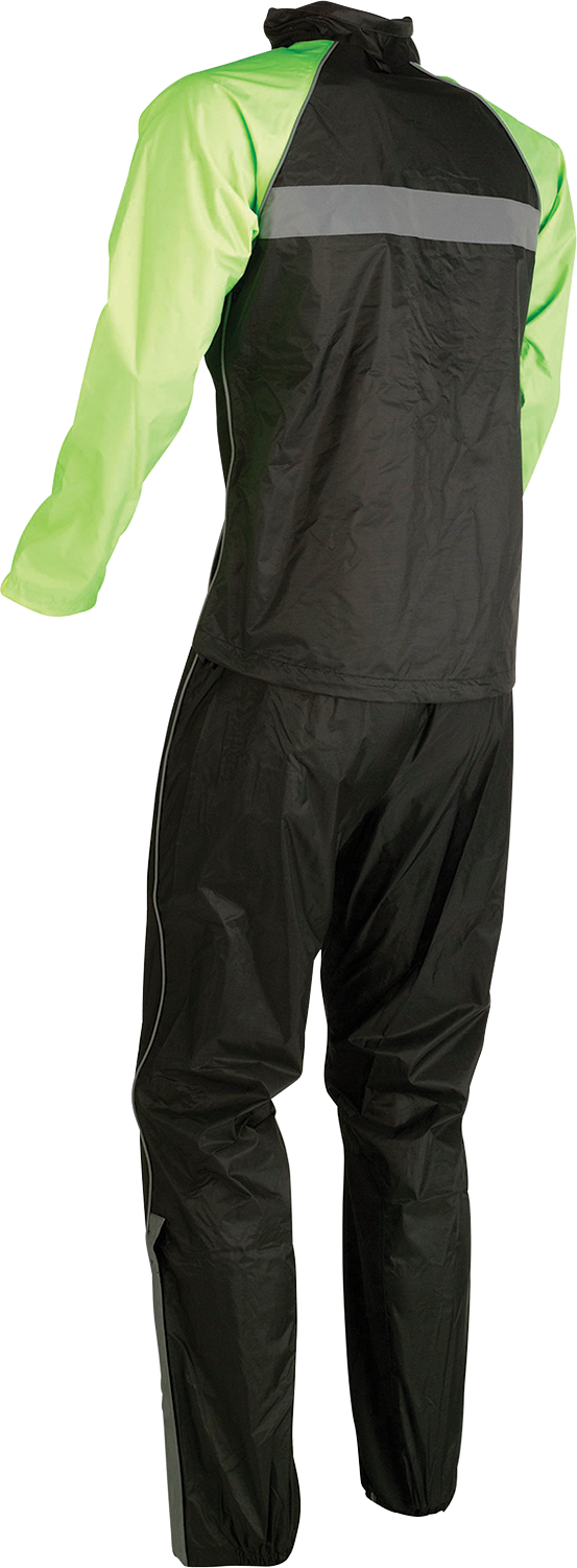 Traje de lluvia de dos piezas para mujer Z1R - Negro/Alta visibilidad - XS 2853-0039