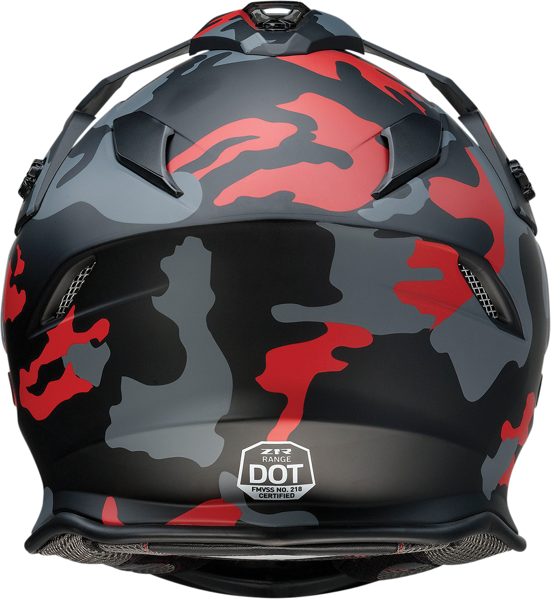 Casco de moto Z1R Range - Camuflaje - Rojo - Pequeño 0140-0094