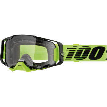 Gafas protectoras 100% Armega - Amarillo neón - Transparente 50004-00032