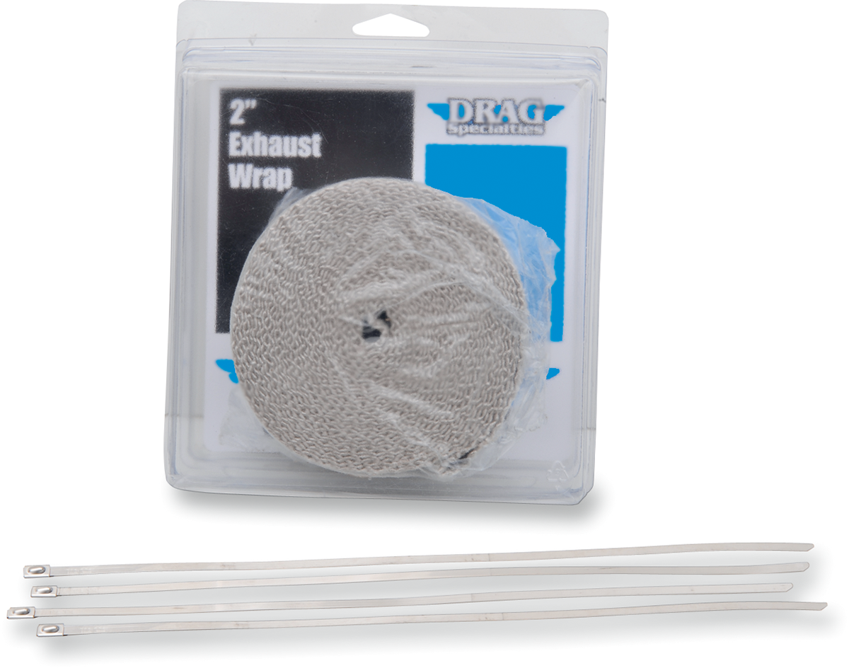 DRAG SPECIALTIES Envoltura de escape con brida - Bronceado - 2" x 25' 525-2004
