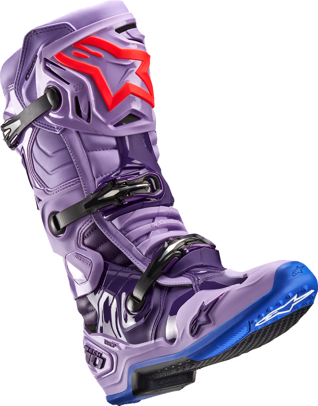 Botas ALPINESTARS Tech 10 - Morado láser - Talla 11 de EE. UU. 2010020-398-11