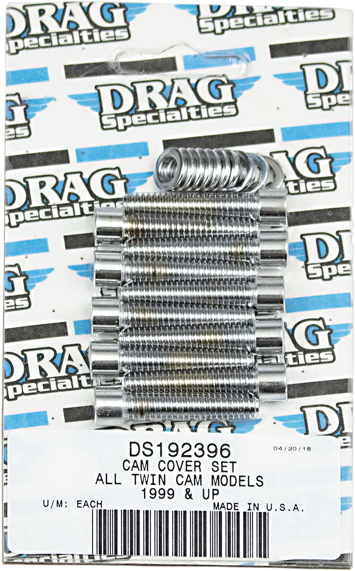 Kit de pernos de tapa de árbol de levas lisos de cabeza hueca de DRAG SPECIALTIES MK373S