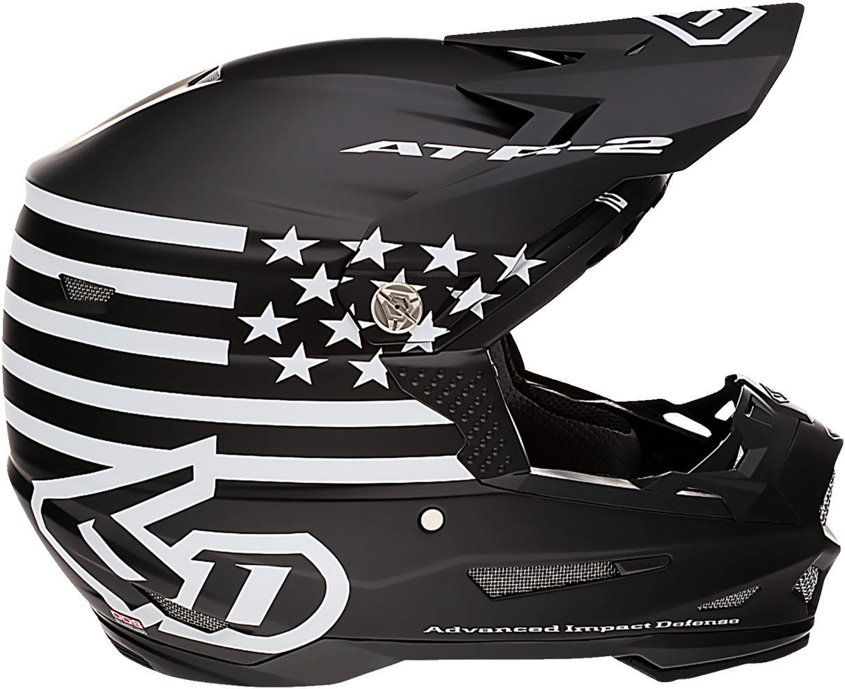 Casco de motocicleta 6D ATR-2 - Táctico - Negro - Talla M 12-3006