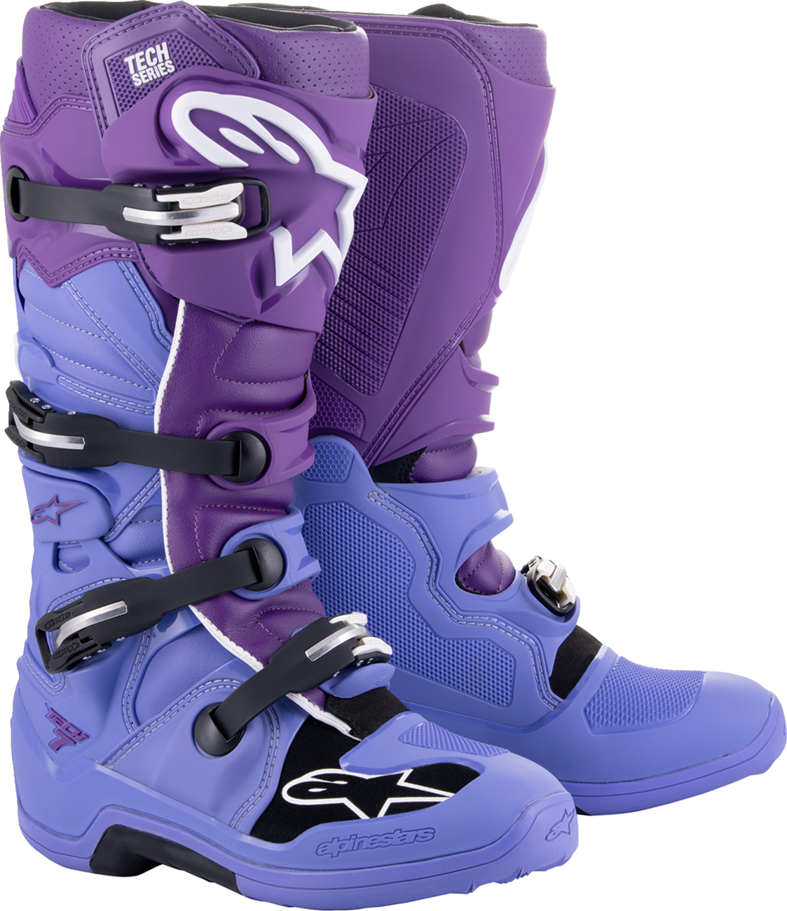 Botas ALPINESTARS Tech 7 - Morado/Blanco - Talla 7 de EE. UU. 2012014-334-7