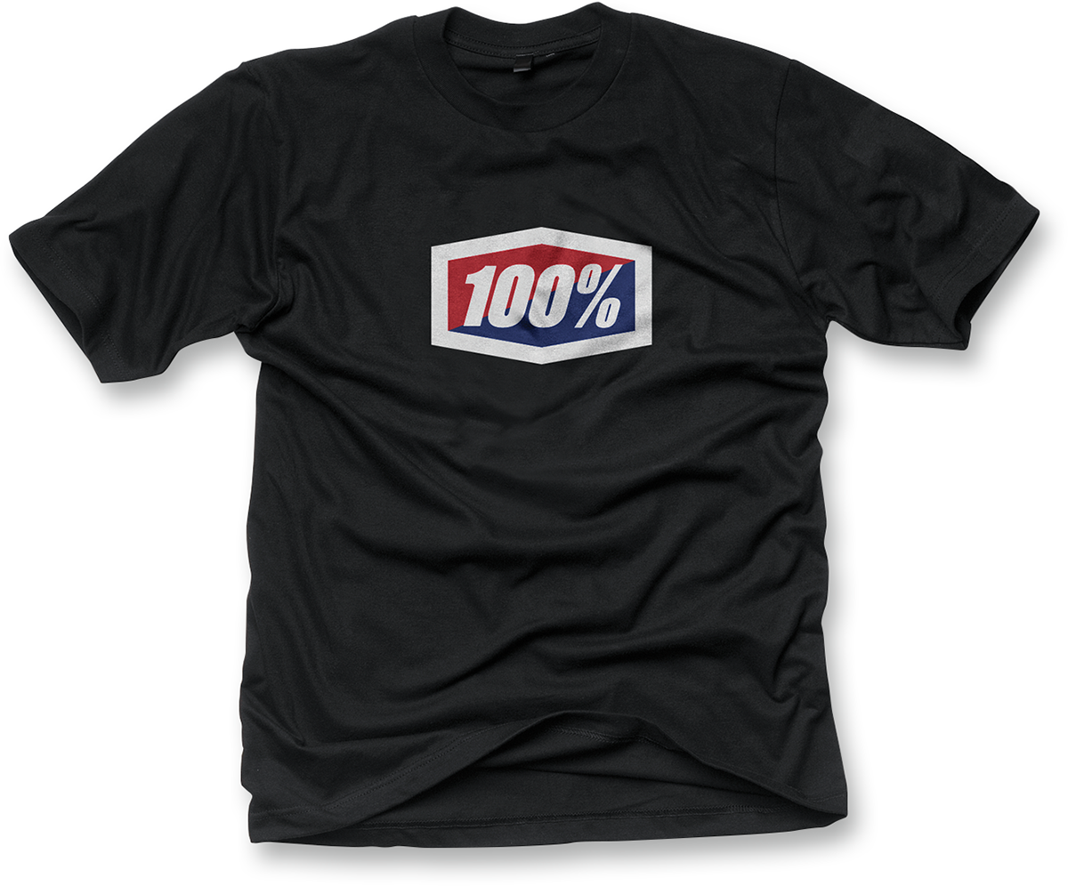 Camiseta oficial 100% juvenil - Negra - Talla grande 20001-00002