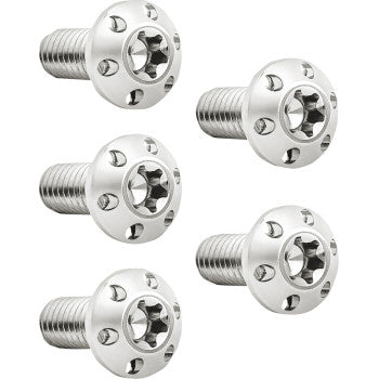 Kit de pernos ARLEN NESS - Holeshot/Rotor de freno/Trasero - Montaje en buje - Pulido - 3/8"-16 x 1" - Paquete de 5 300-909