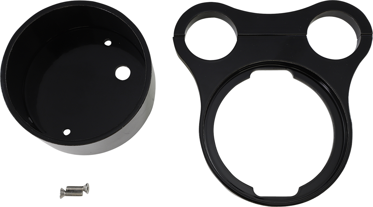 Soporte para manómetro de barra en T de 1,5" de DRAG SPECIALTIES - Negro mate - Para manómetro OEM 2210-0563