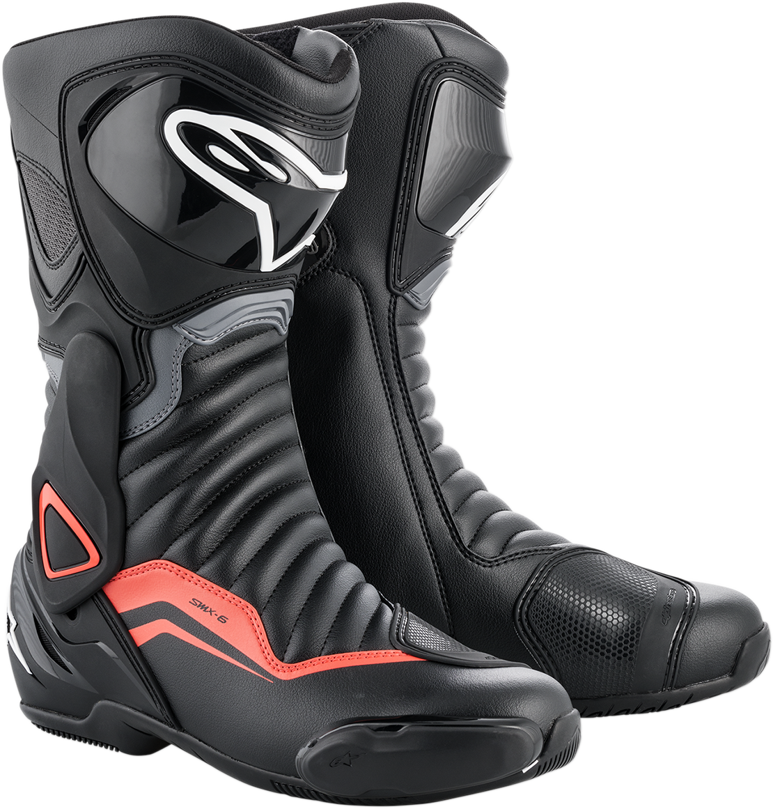 Botas ALPINESTARS SMX-6 v2 - Negro/Gris/Rojo - Talla 12.5 EE. UU. / 48 UE 2223017-1130-48