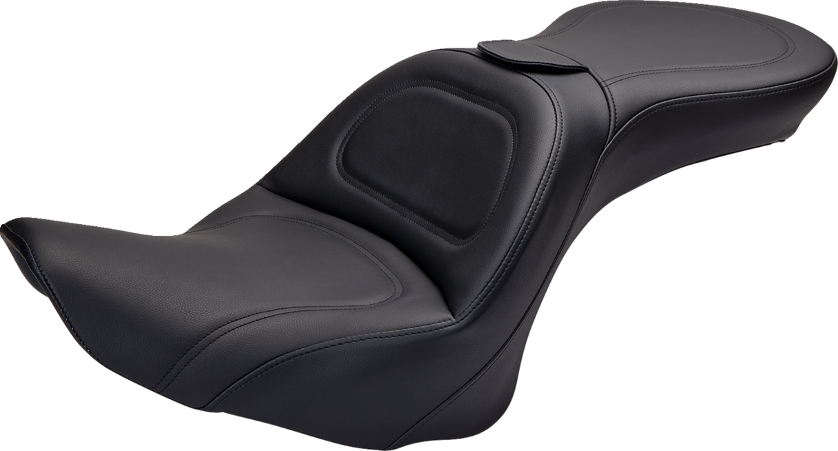 Asiento SADDLEMEN - Explorer - Con respaldo - Cosido - Negro - FL/FX '06-'17 806-12-030