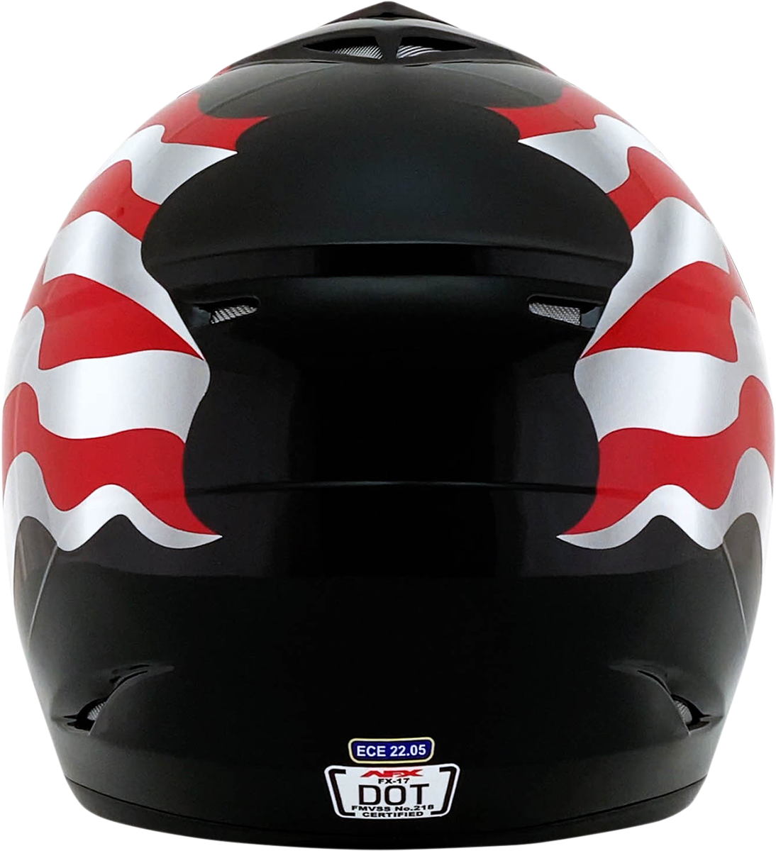 Casco de motocicleta AFX FX-17 - Bandera - Negro - 4XL 0110-7632