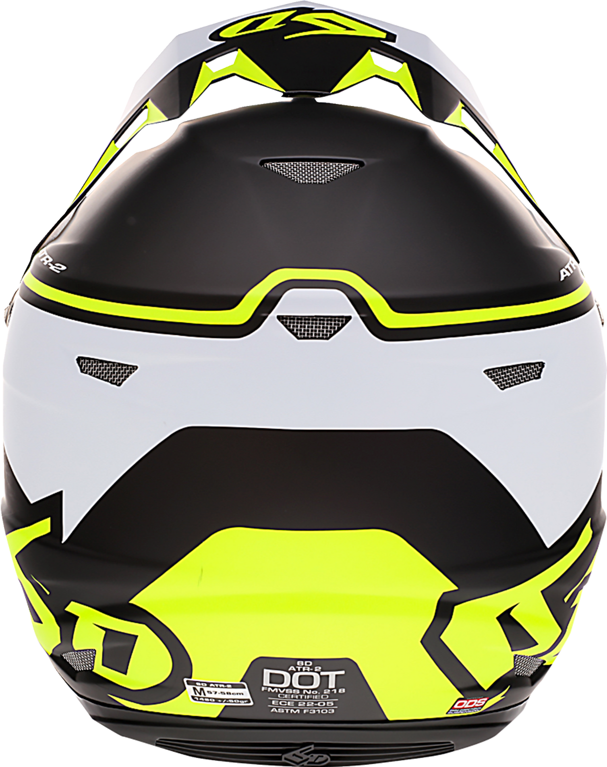 Casco de motocicleta 6D ATR-2 - Drive - Amarillo neón - 2XL 12-2769