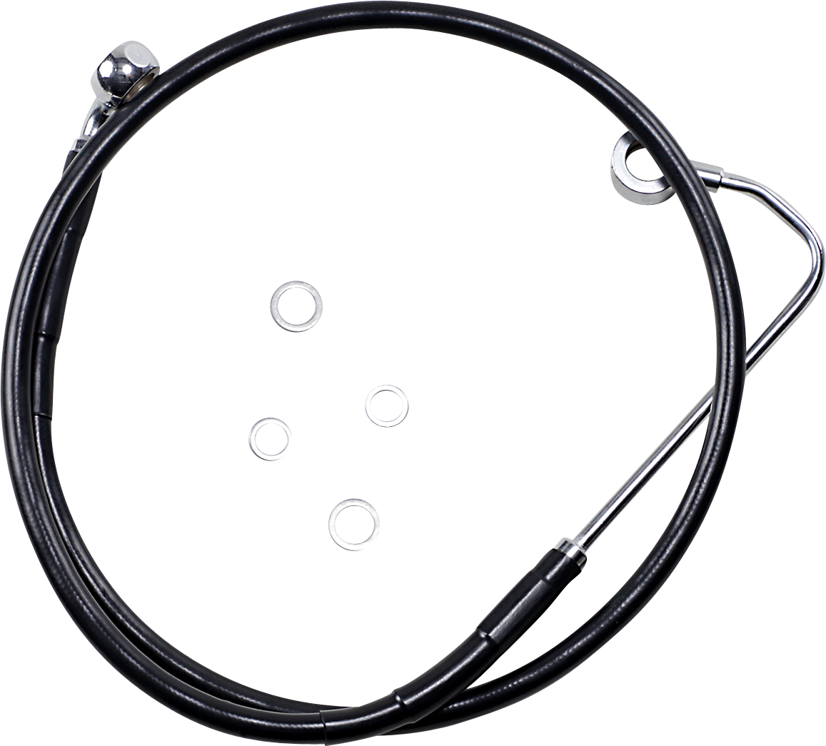 Línea de freno DRAG SPECIALTIES - Delantera - Negra - +10" - FXS '12-'13 691319-10BLK