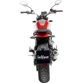Silenciador deslizante LEOVINCE LV-10 - Mate - Acero inoxidable Scrambler 2023-2024 15266 1811-4639