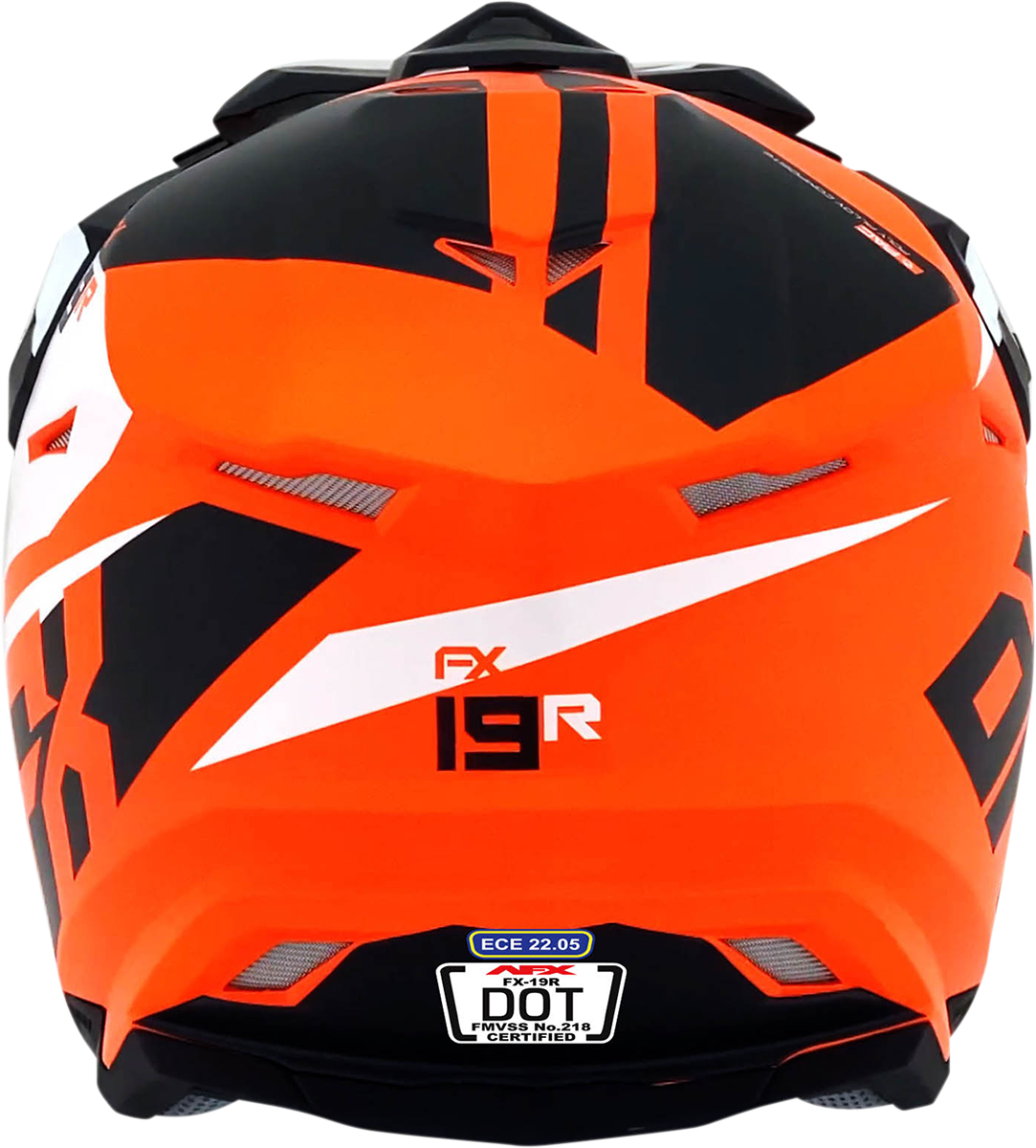 Casco de moto AFX FX-19R - Racing - Naranja mate - Pequeño 0110-7083