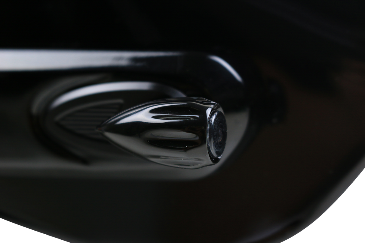 Luces intermitentes traseras tipo bala KODLIN MOTORCYCLE 3-1 - Ranuradas - Negras K68461