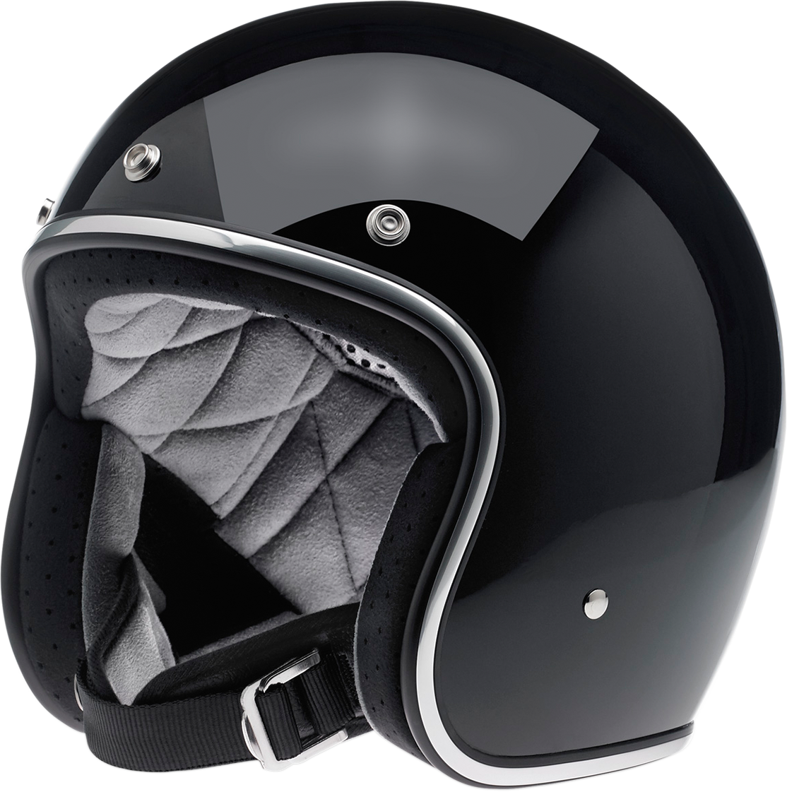Casco BILTWELL Bonanza - Negro brillante - XL 1001-101-205