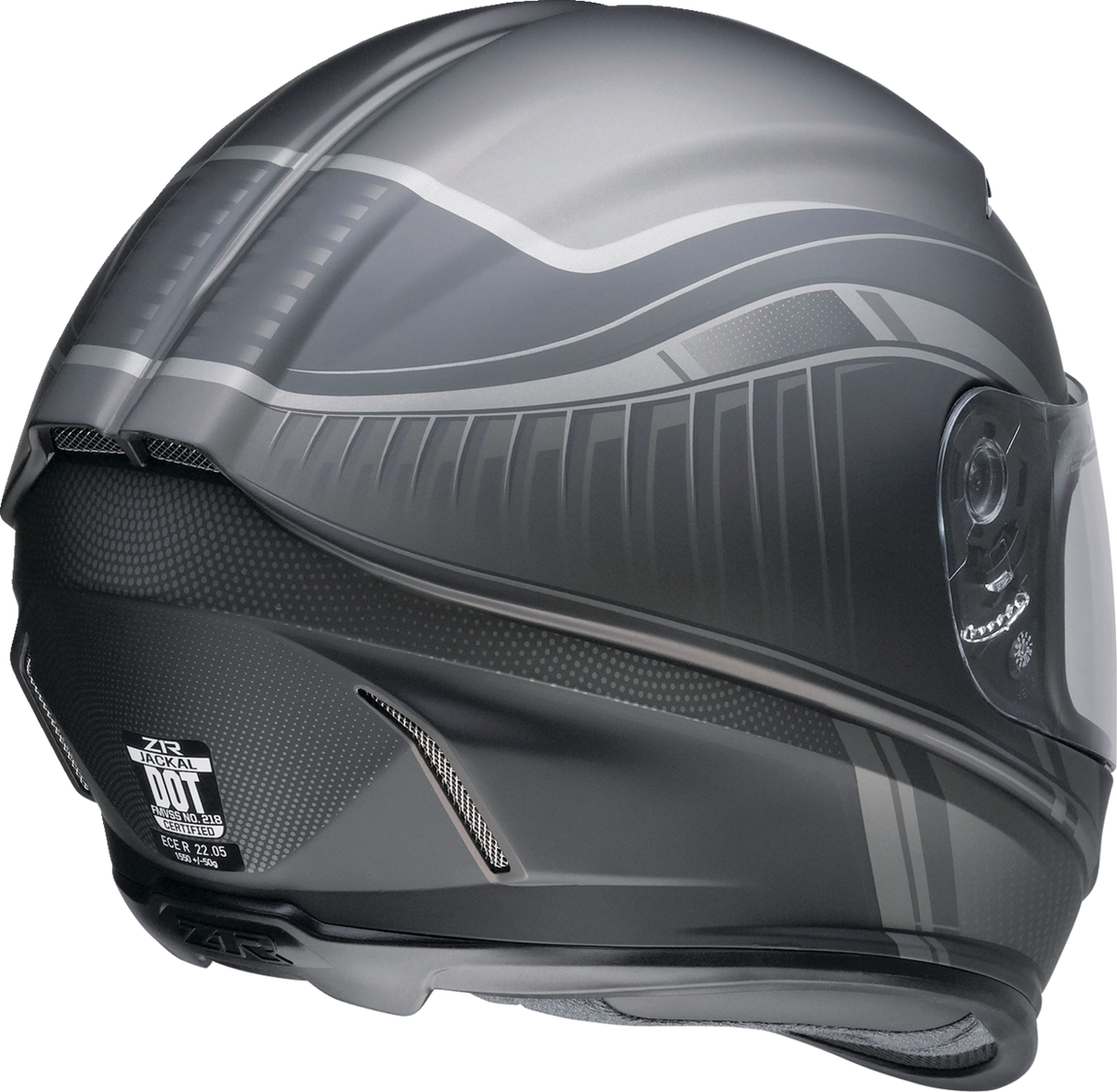 Casco de motocicleta Z1R Jackal - Dark Matter - Acero - Mediano 0101-14864