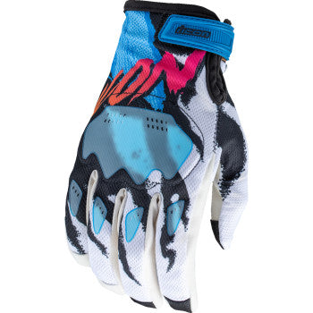Guantes ICON Hooligan™ Rad Dawn - Blanco - Grande 3301-4853