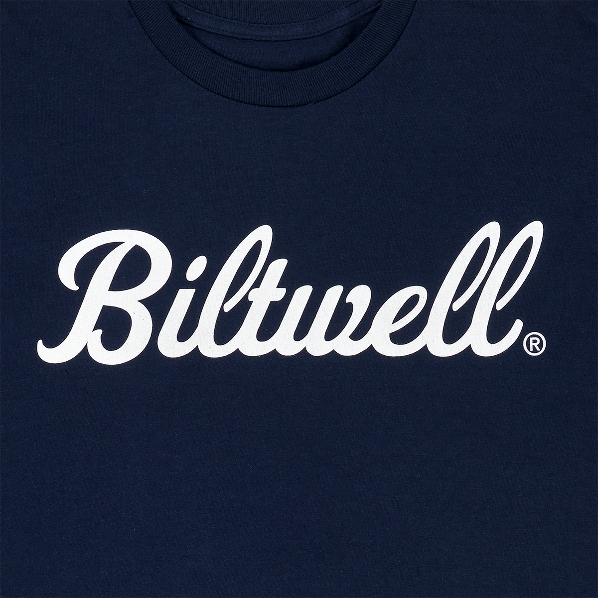 Camiseta BILTWELL Script - Azul marino - Talla mediana 8101-052-003