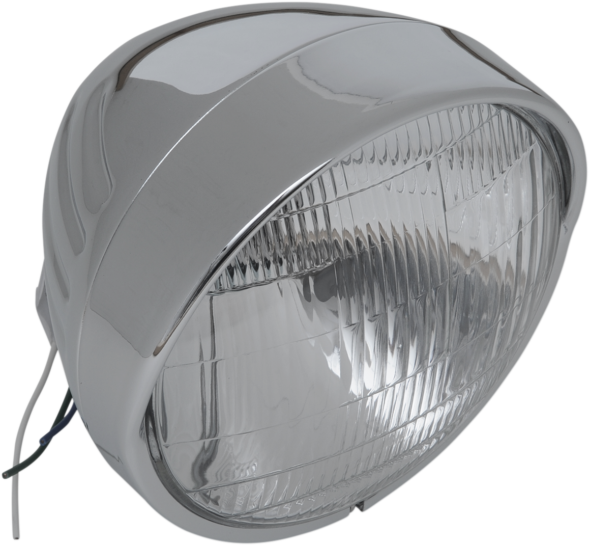 Faro delantero con visera de 6-1/2" y ranurado de DRAG SPECIALTIES 20-0338-BXLB1