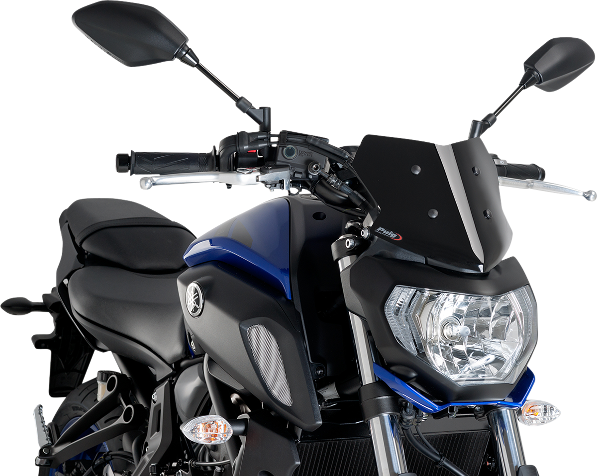 Cúpula deportiva Naked PUIG HI-TECH PARTS - Negra - Yamaha 9666N