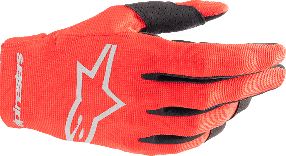 Guantes ALPINESTARS Radar para jóvenes - Rojo Marte/Plata - XS 3541824-385-XS