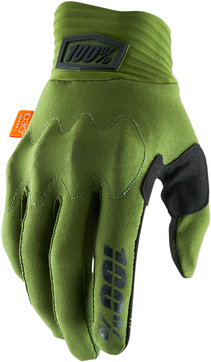 Guantes 100% Cognito - Verde/Negro - Talla Mediana 10014-00001