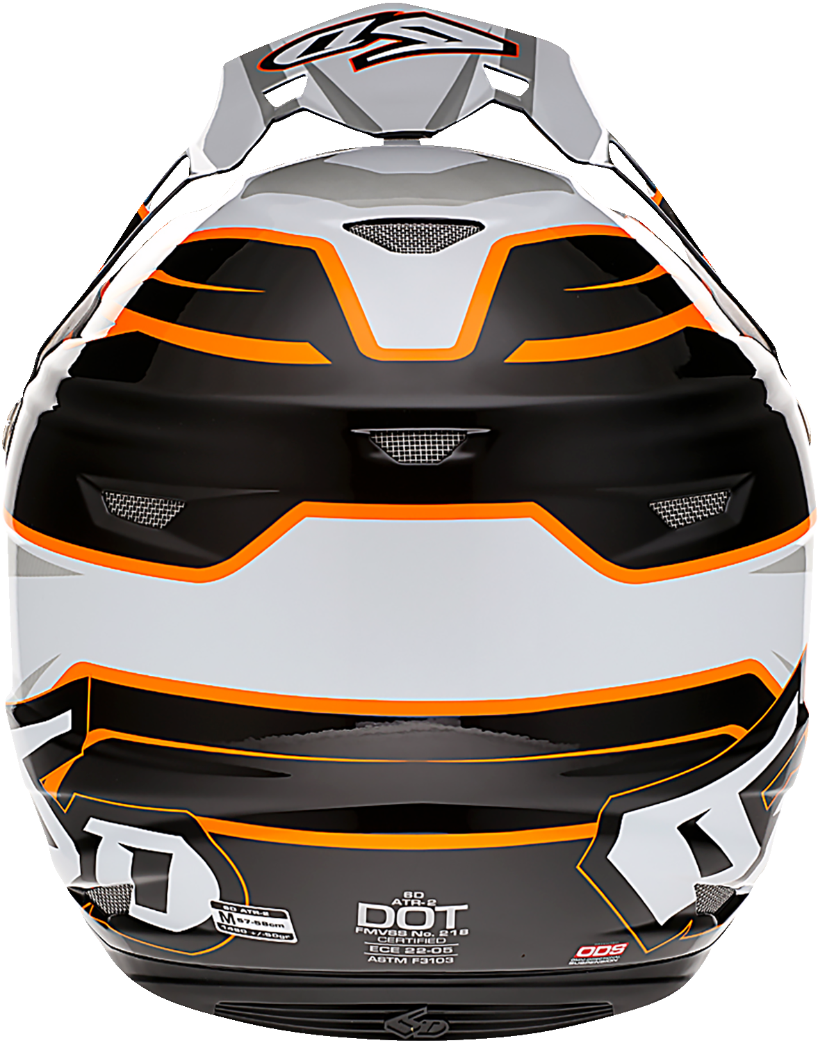 Casco de motocicleta 6D ATR-2 - Phase - Blanco/Naranja - XS 12-2824
