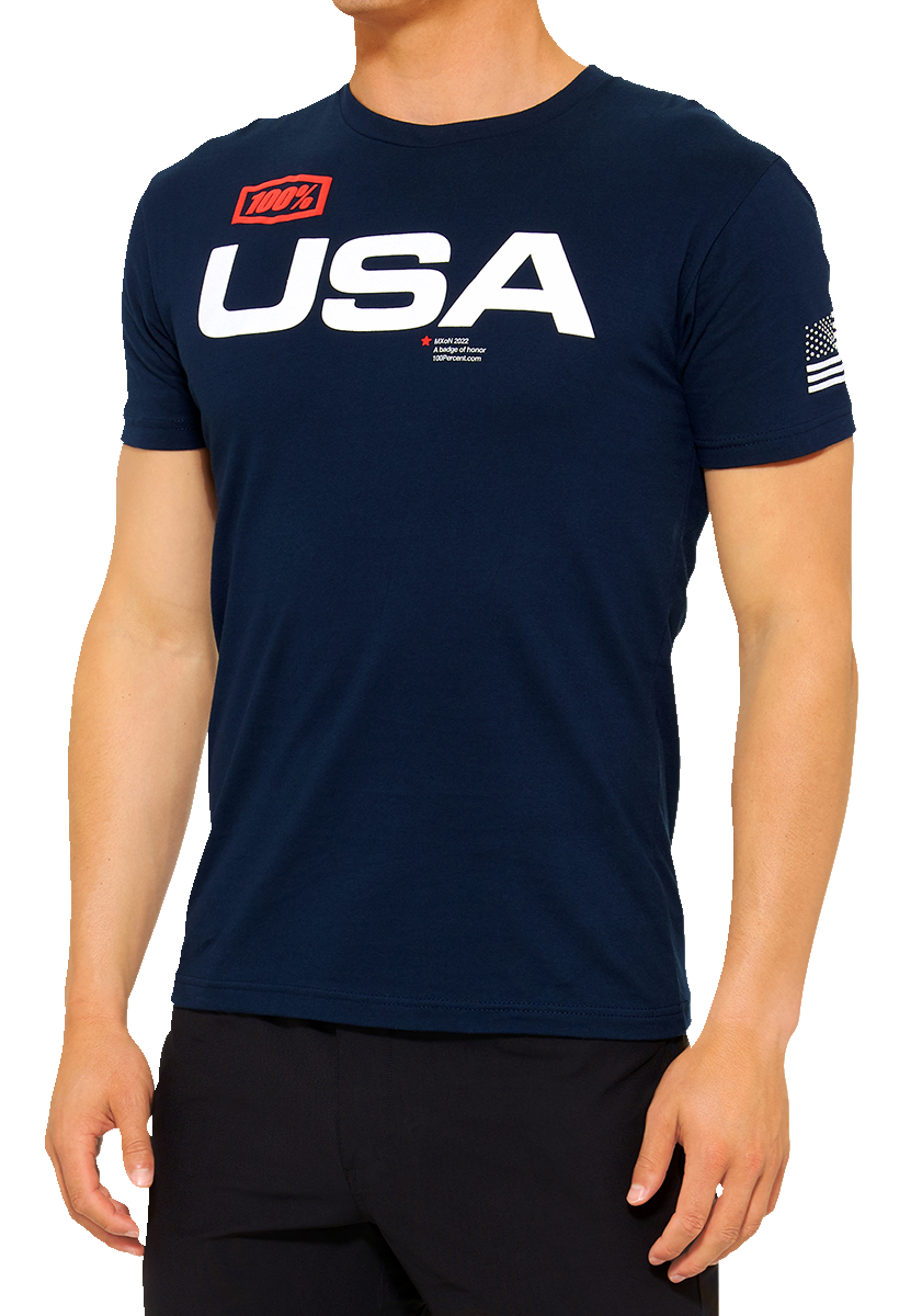 Camiseta 100% MX de las Naciones - Azul marino - Talla 2XL 20000-00168