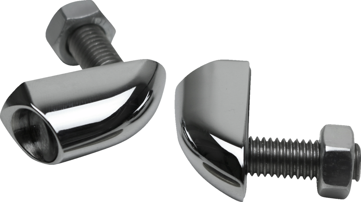 Luces intermitentes traseras tipo bala KODLIN MOTORCYCLE 3-1 - Lisas - Cromadas K68464