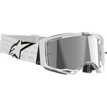 ALPINESTARS Goggles Vision 8 Goggles - Corp - White - Silver Mirror 5101625-2055