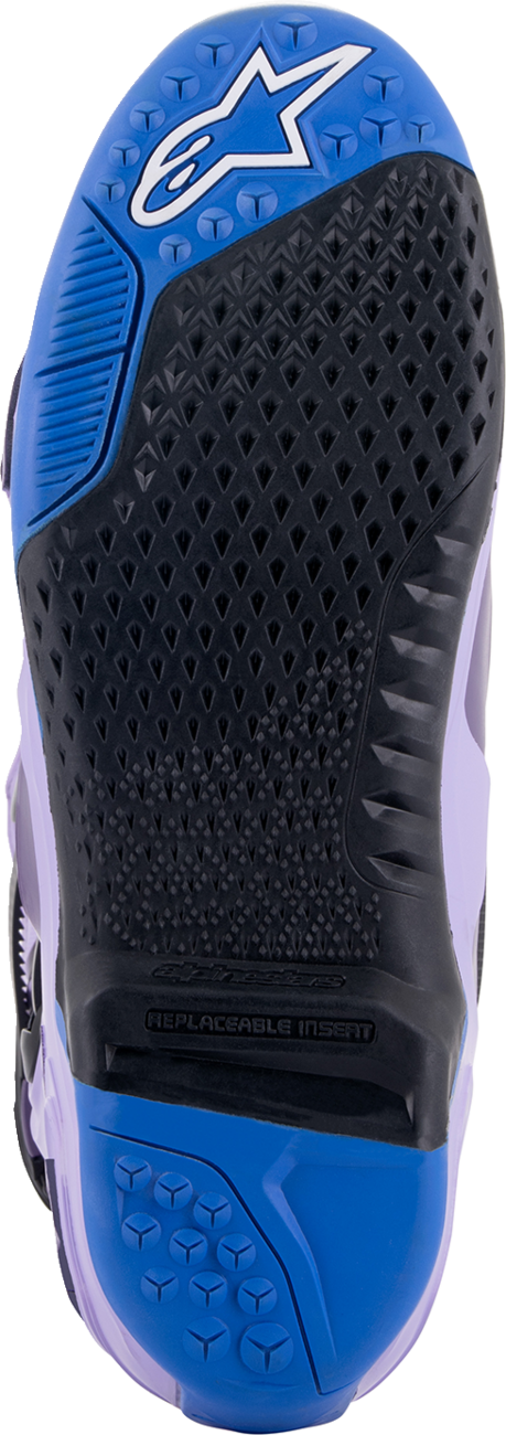 Botas ALPINESTARS Tech 10 - Morado láser - Talla 11 de EE. UU. 2010020-398-11