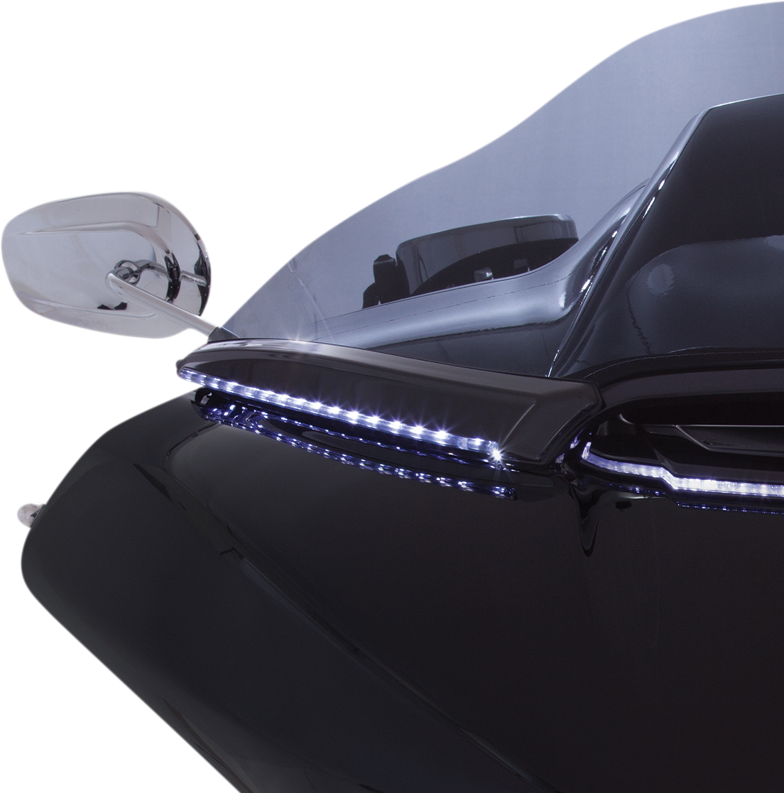 Moldura de parabrisas LED CIRO - 15-20 FLTR - Negro 11051
