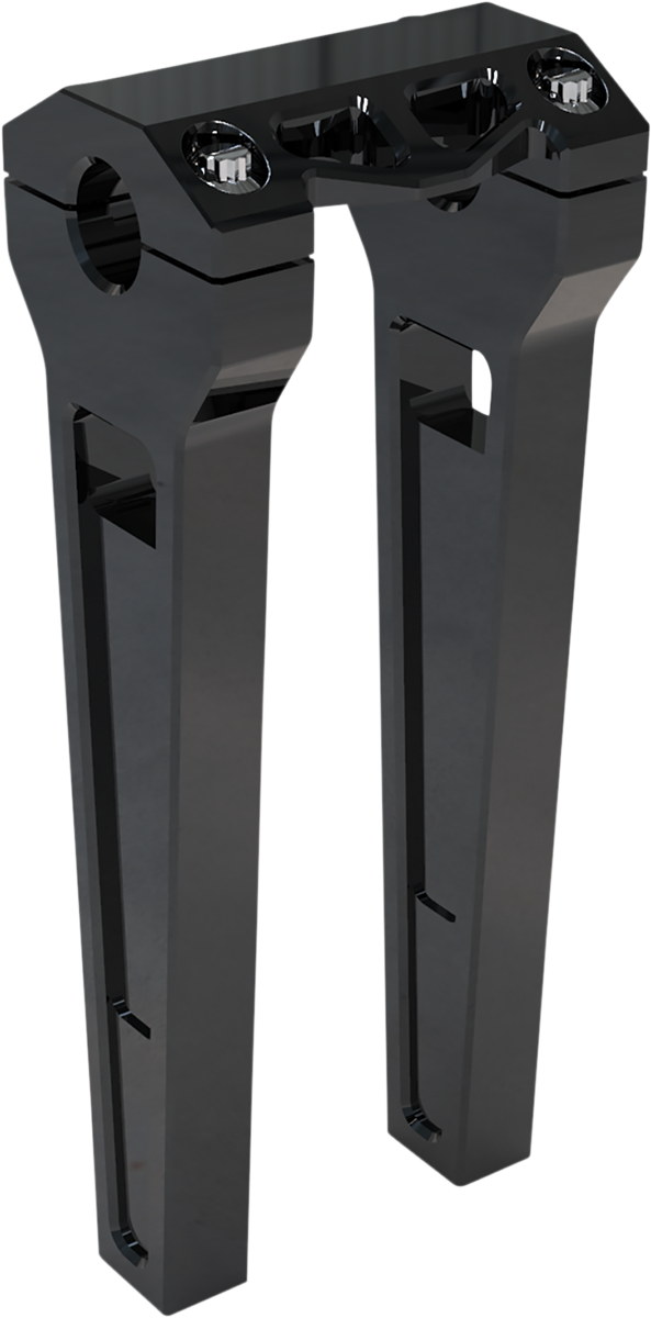 LA CHOPPERS Risers - Straight - 10"- Black Anodized LA-7470-10B