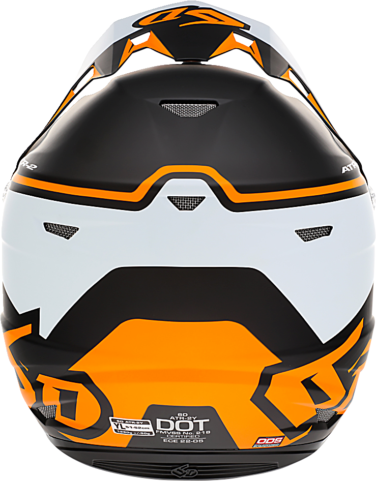 Casco de motocicleta 6D ATR-2Y - Drive - Naranja neón - XL 11-6313