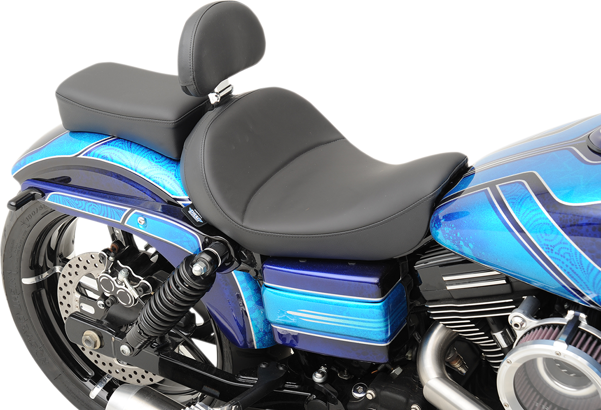 Asiento individual DRAG SPECIALTIES - Costuras suaves - Respaldo del conductor - FXD USE P-PADS 08030342,0353 0803-0555