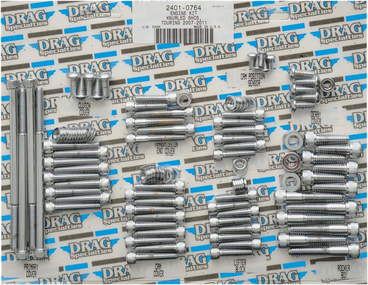 Kit de pernos de motor moleteados DRAG SPECIALTIES - Touring MK700