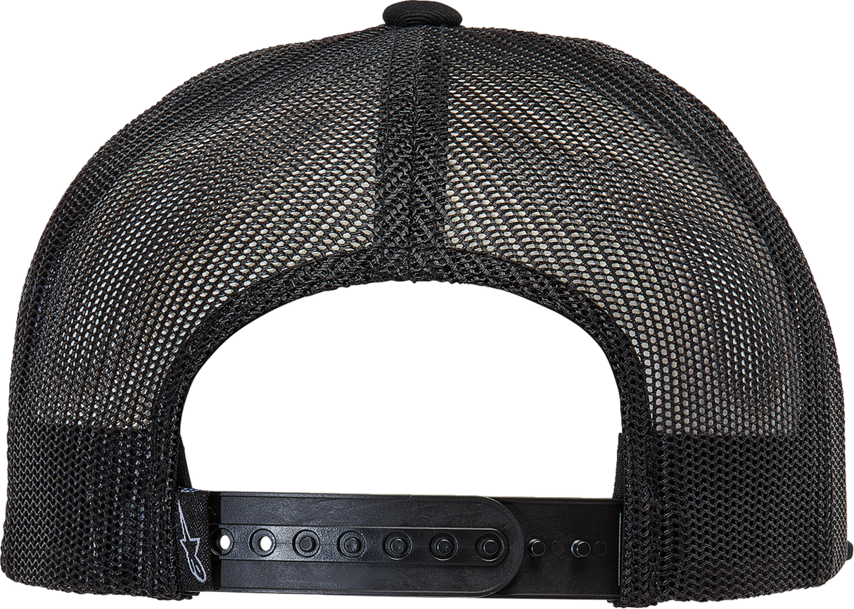 Gorra de camionero Bolt de ALPINESTARS - Negra/Negra - Talla única 1213810141010OS