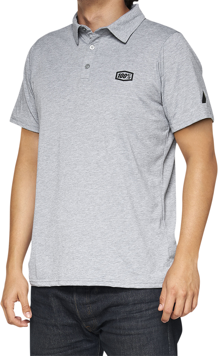 Polo 100% Corpo - Gris jaspeado/Negro - XL 35019-439-13