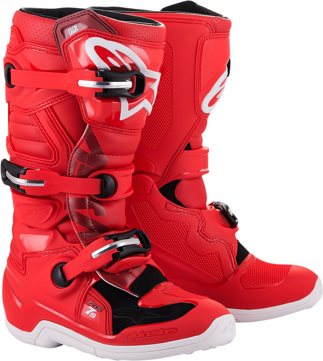 Botas ALPINESTARS Youth Tech 7S - Rojas - Talla 7 de EE. UU. 2015017-30-7