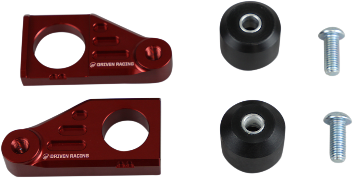 Deslizadores de bloque de eje DRIVEN RACING - Honda - Rojo DRAX-120-RD